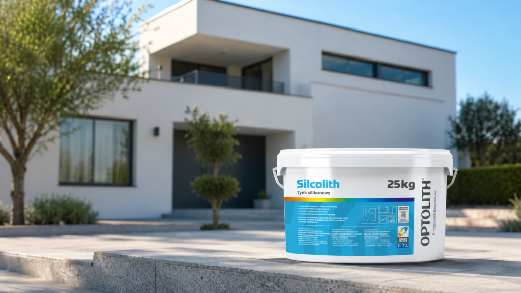 baner glowny Tynk zewnętrzny silikonowy Silcolith Optolith 1,5 mm 25 kg