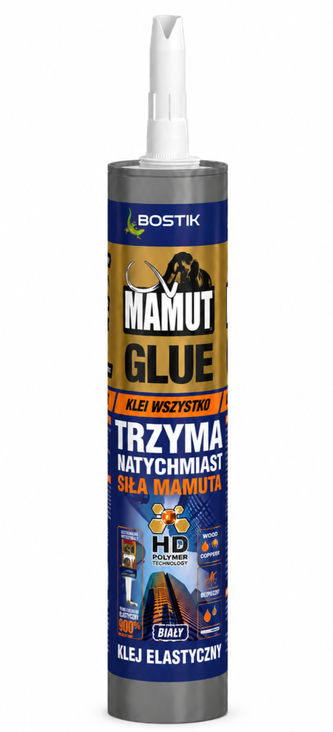 klej mamut pion 1 BOSTIK MAMUT GLUE Klej uniwersalny 290 ml biały