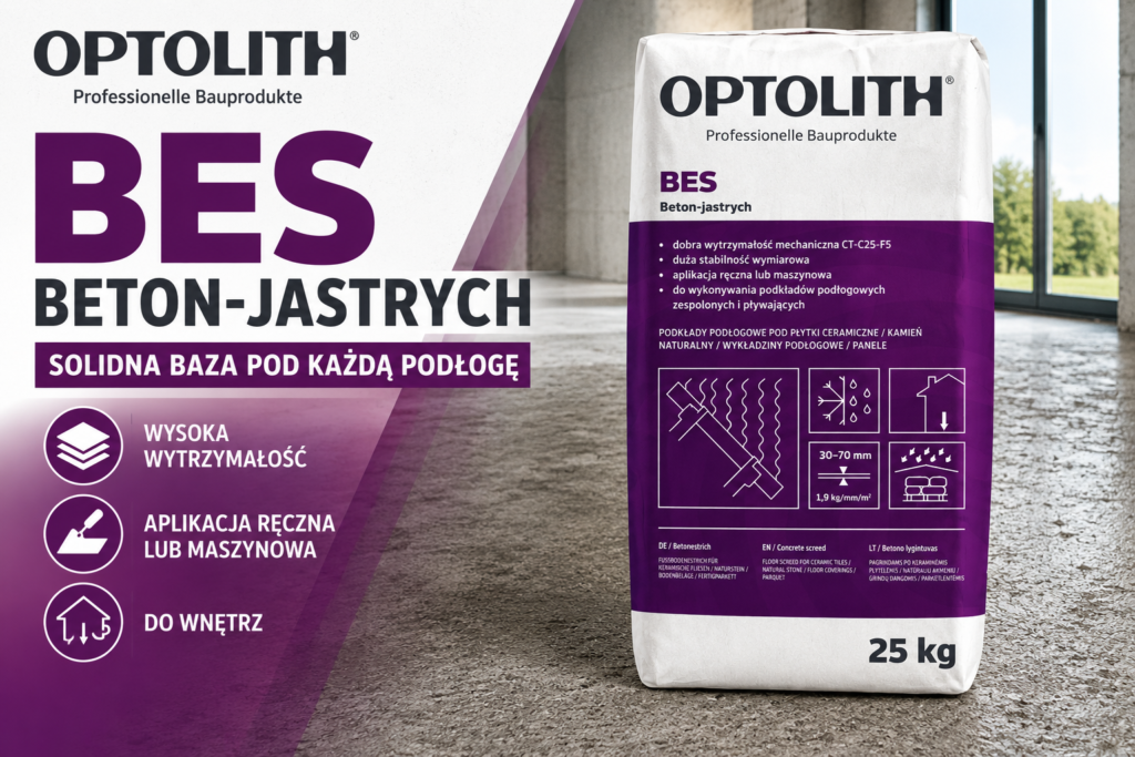 Baner Jastrych Optolith OPTOTECH BES Beton-Jastrych CT-C25-F5 25 kg